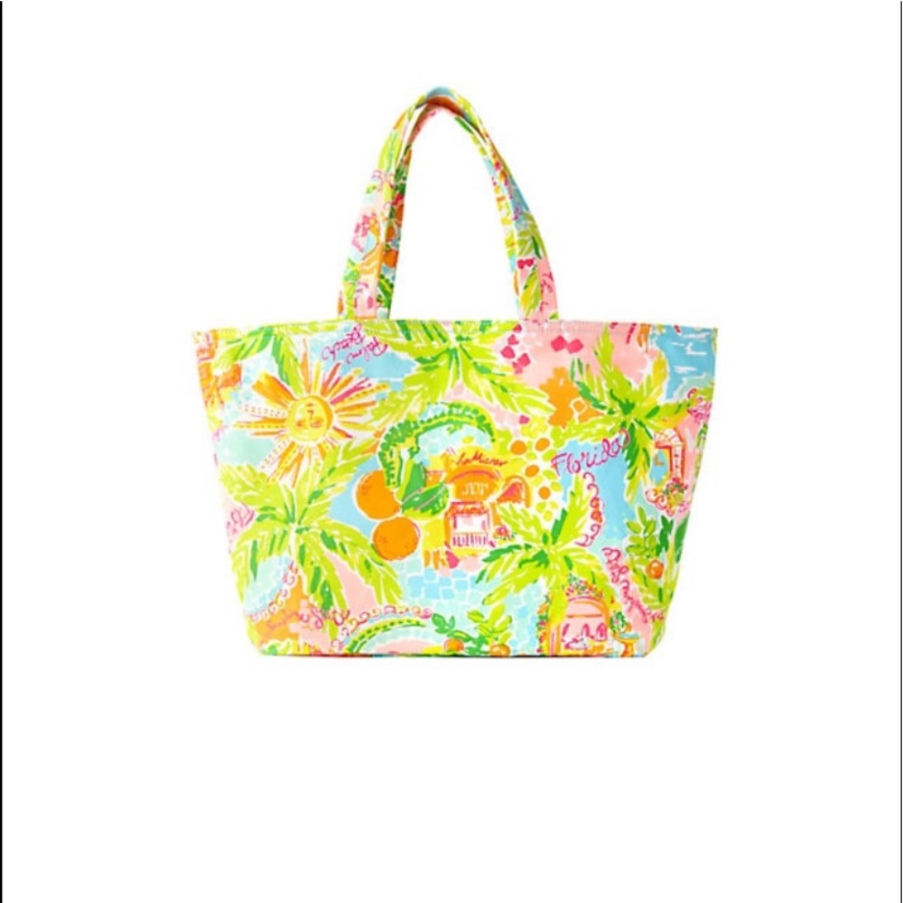 Florida Lilly Pulitzer Canvas Tote